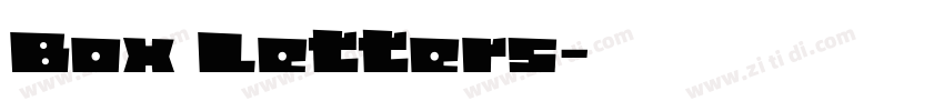 Box Letters字体转换